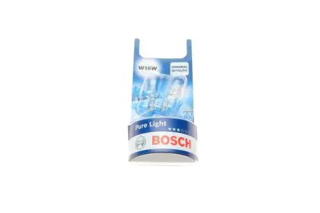 Автолампа Pure Light W16W W2, 1x9, 5d 16 W прозора BOSCH 1987301049