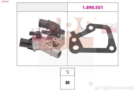 FIAT Термостат (Made in Italy!) с корпусом Ducato 1.9D/TD 94-02 Eps 1.880.097
