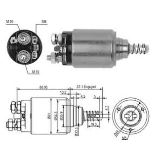 Втягивающее реле стартера DB 3,8-6,0 [940113050186] MAGNETI MARELLI AME0186