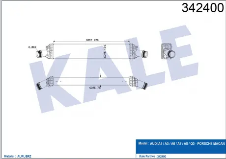 Теплообменник KALE OTO RADYATOR 342400