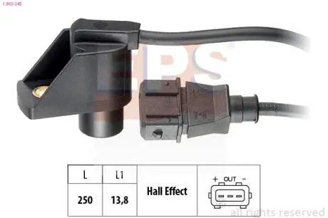OPEL Датчик оборотов двигателя Omega B 2.5/3.0 94-,Sintra,Saab Eps 1.953.245
