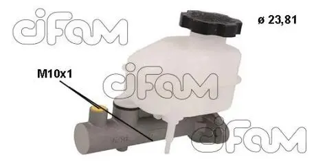 Головний гальмівний циліндр Cerato I 04-(D1=23,81mm)(Mando) CIFAM 202-824