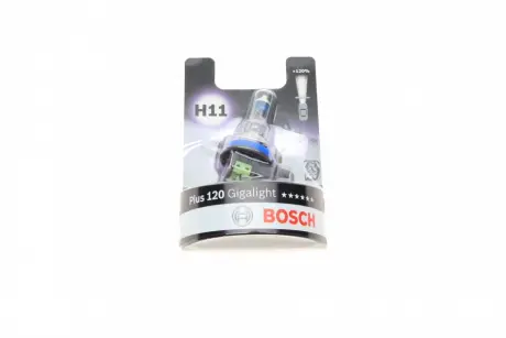 Автолампа Gigalight Plus 120 H11 PGJ19-2 55 W прозора BOSCH 1987301133