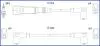 HITACHI VW К-кт высоковольтных проводов 80,100,Passat  2.0/2.2 134715