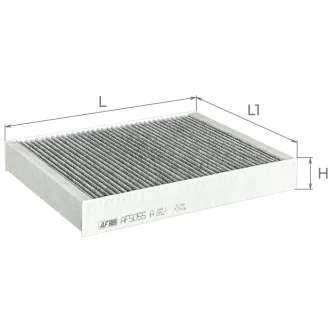 Фільтр салону (з актом вугіллям) PORSCHE Cayenne II (92A) VOLKSWAGEN Touareg II (7P) ALPHA FILTER AF5055a