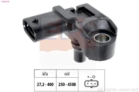 BMW Датчик давл.наддува E81/E90/F10/F15/F20/F30 1,5-3,0d Eps 1.993.210