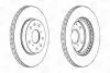 Диск тормозной передний (кратно 2шт.) Fiat Sedici (06-14)/Suzuki SX4 (06-), Vita CHAMPION 562534CH (фото 2)