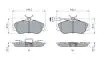 Тормозные колодки диск. передн.(с датч.) AUDI 80/100 BOSCH 0986461115 (фото 4)