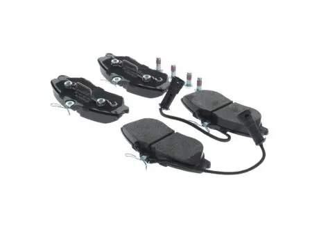 Тормозные колодки диск. передн.(с датч.) AUDI 80/100 BOSCH 0986461115
