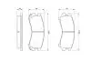 Комплект гальмівних колодок BOSCH 0986493450 (фото 4)