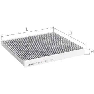 Фільтр салону (з актом вугіллям) JEEP Grand Cherokee IV Альфа ALPHA FILTER AF5159a