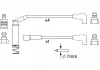 B249 Провода высокого напряжения OPEL ASTRA 1.6 BOSCH 0986357249 (фото 5)