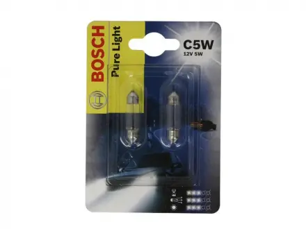 Автолампа Pure Light C5W SV8,5-8 5 W прозора BOSCH 1987301004