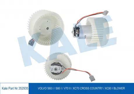 KALE VOLVO Вентилятор салона S60 I/80 I,V70,XC90 I KALE OTO RADYATOR 352935