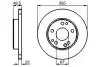 BOSCH Диск тормозн. вент. передн. DB W124 (295*22) 0986478525