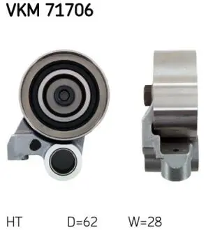 TOYOTA Натяжной ролик Land Cruiser 3.0TD -02 SKF VKM 71706