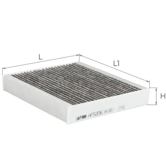 ALPHA MITSUBISHI Фильтр салона (уголь) Colt 04- ALPHA FILTER AF5206a
