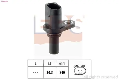 VW Датчик оборотов двигателя Golf IV 1.9TDI Eps 1.953.221 (фото 1)