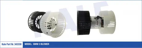 KALE BMW Вентилятор радиатора 141mm 3 E36 92- KALE OTO RADYATOR 343330