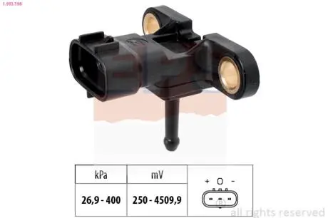 MAZDA Датчик давления наддува 3/5 2,0CD Eps 1.993.198