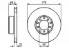 BOSCH DB Диск тормозной передний W126 80-85 0986478061