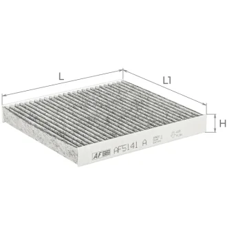Фільтр салону (з актом вугіллям) KIA Soul I (AM) Альфа ALPHA FILTER AF5141a