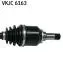 DB Полуось левая A-Class W168 -04 SKF VKJC 6163 (фото 3)
