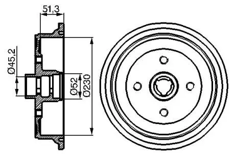 Тормозный барабан BOSCH 0986477029