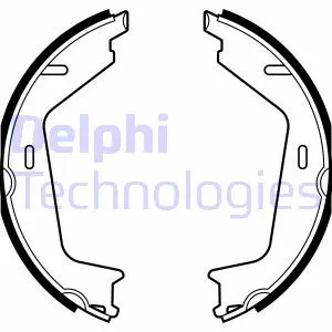 Тормозные колодки, барабанные Delphi LS2144 (фото 1)