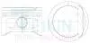 Поршень ДВС 0.5 (4шт.+пальцы) Hyundai 2.0 MPI-DOHC Tucson (04-), Trajet (-07), E 51127050