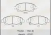 Колодка гальмівна передня Toyota Avensis (03-08) Masuma MS1900 (фото 1)
