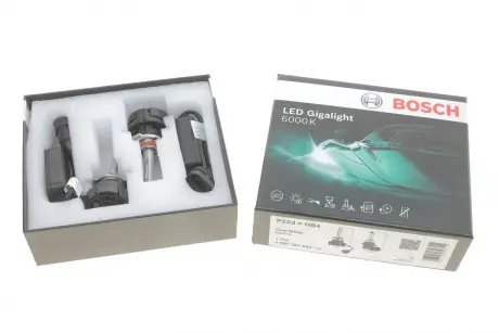 Лампа светодиодная LED Gigalight P22d (HB4) 12 V 30 W Duobox cool BOSCH 1987301555