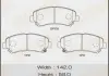 Колодка гальмівна передня Nissan Qashqai (06-13), X-Trail (07-14)/ Suzuki Kizas Masuma MS2546 (фото 1)