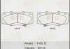 Колодка тормозная передняя Toyota Hilux (08-15) Masuma MS1919 (фото 1)