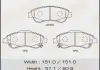 Колодка гальмівна передня Honda CR-V (07-16) Masuma MS8900 (фото 1)
