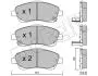 Комплект тормозных колодок Metelli 22-0450-0 (фото 1)