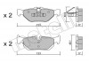 Комплект тормозных колодок Metelli 22-0642-0 (фото 1)