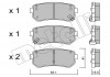 Комплект тормозных колодок Metelli 22-0725-0 (фото 1)