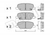 Комплект тормозных колодок Metelli 22-0995-0 (фото 1)