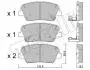 Комплект тормозных колодок Metelli 22-1026-0 (фото 1)