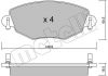 Комплект тормозных колодок Metelli 22-0318-0 (фото 2)