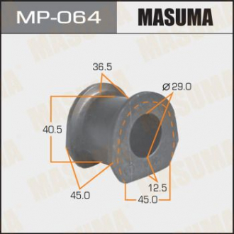 Втулка стабилизатора переднего Mitsubishi Pajero (-00) (Кратно 2 шт) Mas Masuma MP064