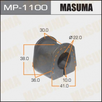 Втулка стабилизатора заднего Mitsubishi Pajero (-0909-15) (Кратно 2 шт) Masuma MP1100 (фото 1)