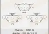 Колодка тормозная задняя Subari Impreza (16-), Legacy (14-), XV (17-) Masuma MSC8005A (фото 1)