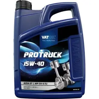 Моторное масло PROTRUCK 15W-40/5л. / (ACEA A3/B4/E2, MB 228.1, Volvo VDS, MAN 271) VATOIL 50801