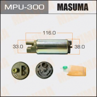 Бензонасос электрический (+сеточка) Mitsubishi Masuma MPU300 (фото 1)
