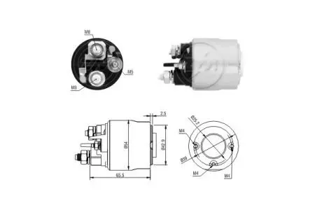 Втягивающее реле стартера Aftermarket ZM2494 (фото 1)