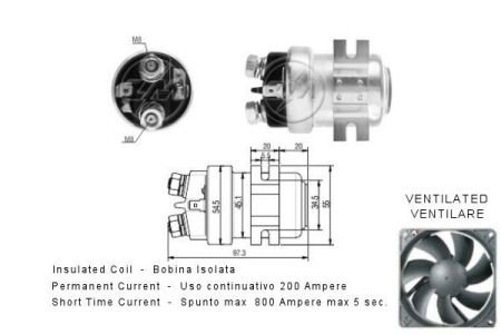 Втягивающее реле стартера Aftermarket ZM404