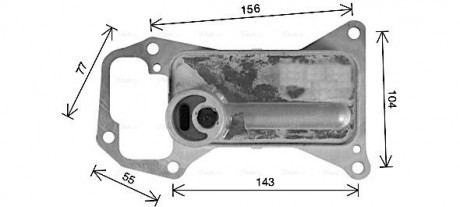 Радиатор масляный (выр-во AVA) AVA COOLING BW3592