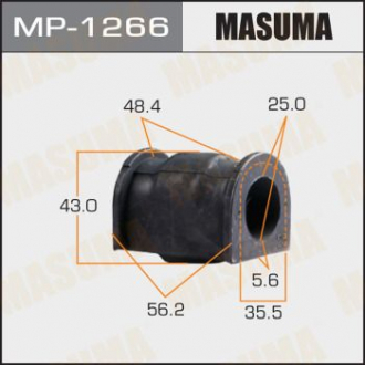 Втулка стабилизатора переднего Suzuki SX4 (13-), Vitara (15-) (Кратно 2 шт) (MP1 Masuma MP1266 (фото 1)